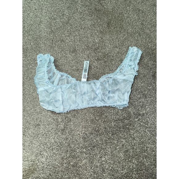 SKIMS mesh see through crop top size xs - Picture 1 of 3